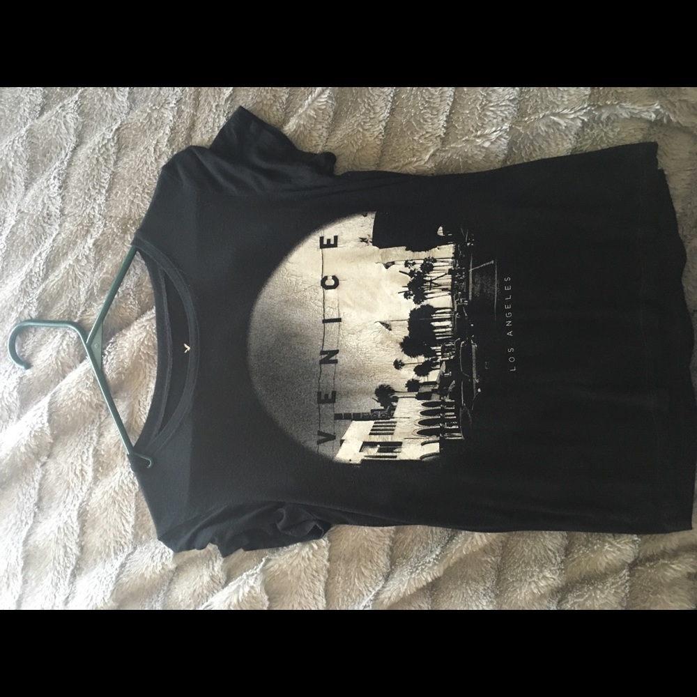 black t-shirt